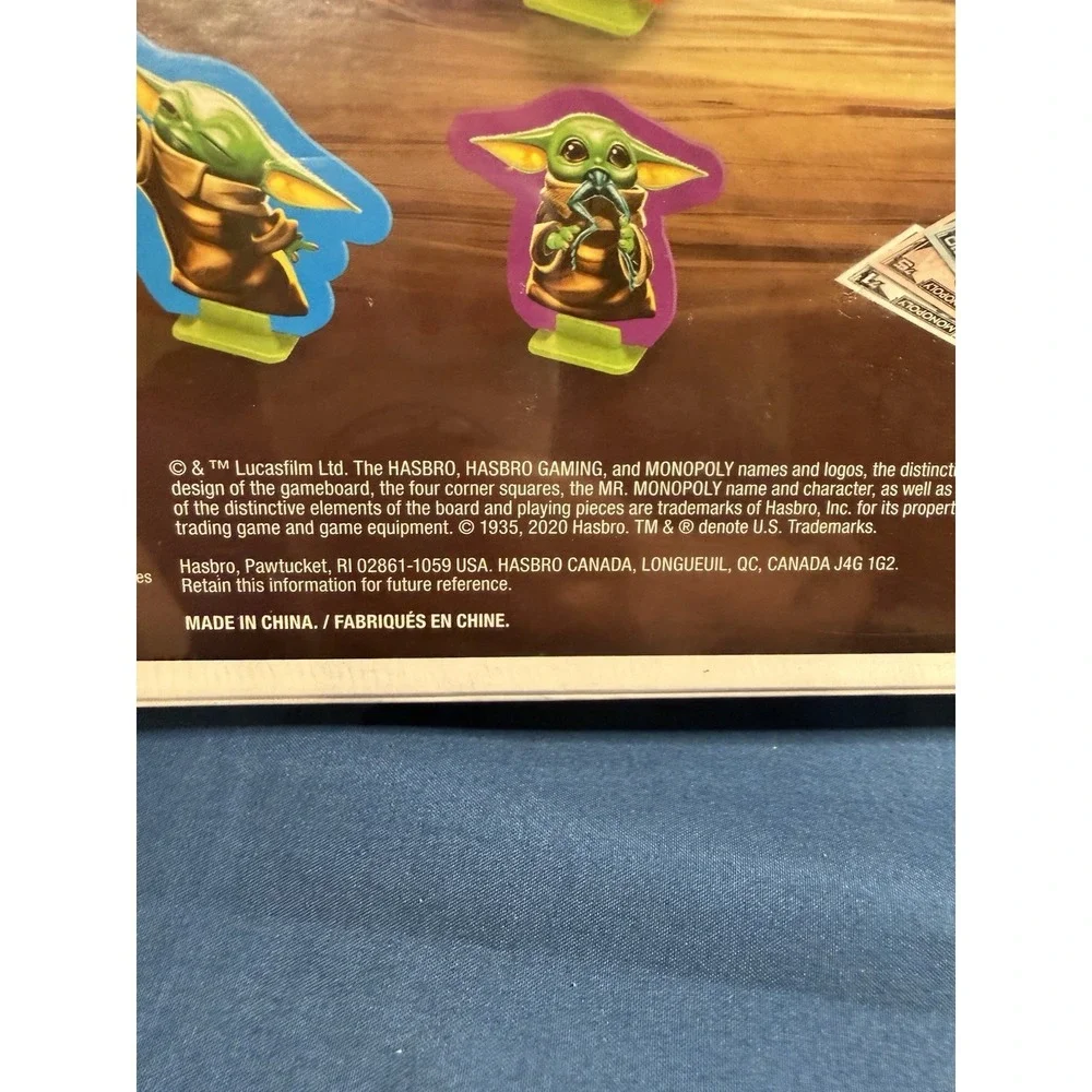 NIB Monopoly Game Baby Yoda - aka The Child Star Wars Mandalorian Theme